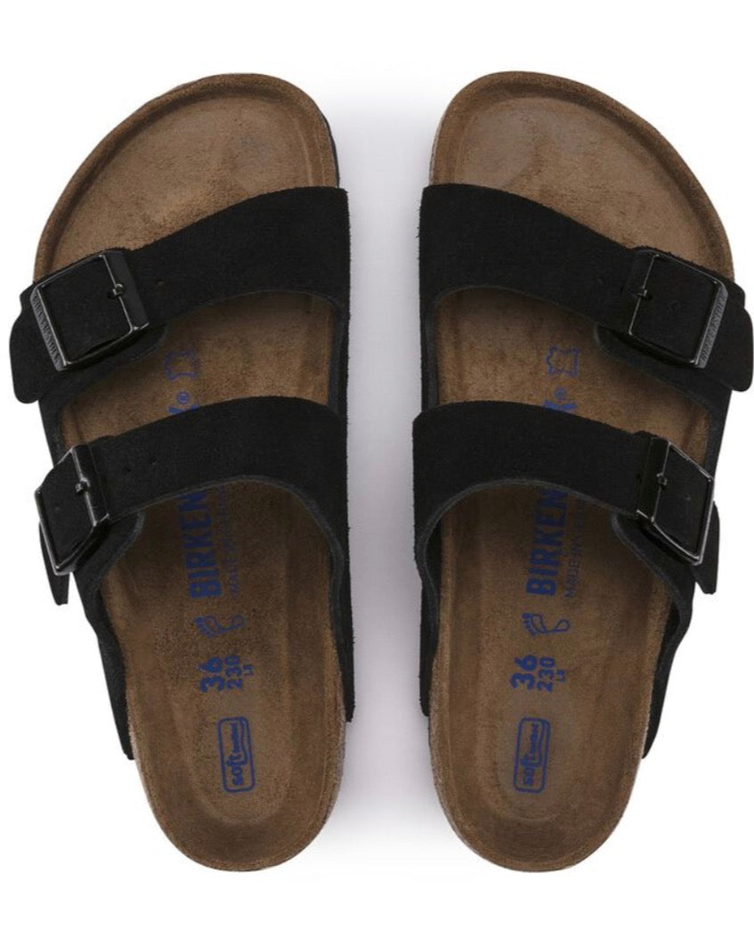 Birkenstock Arizona Soft Footbed Suede Black