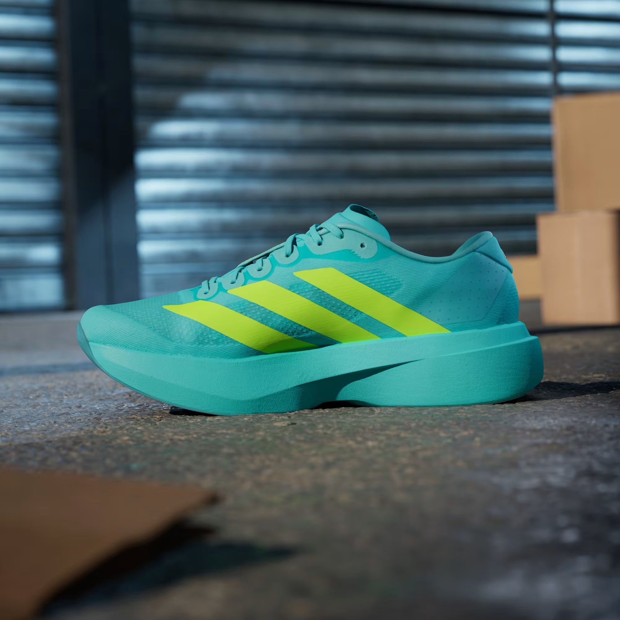 Tênis Adizero Evo SL Flash Aqua Lucid Lemon