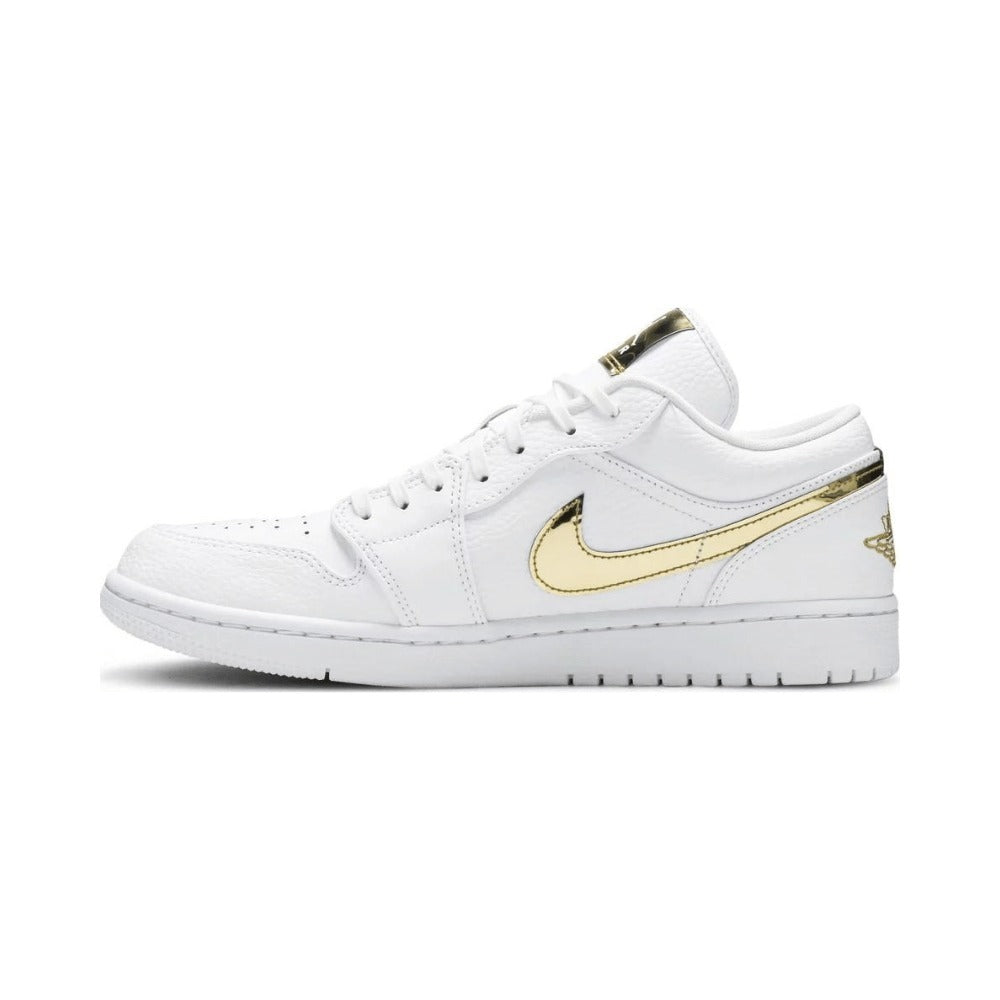 Air Jordan 1 Low White Metallic Gold