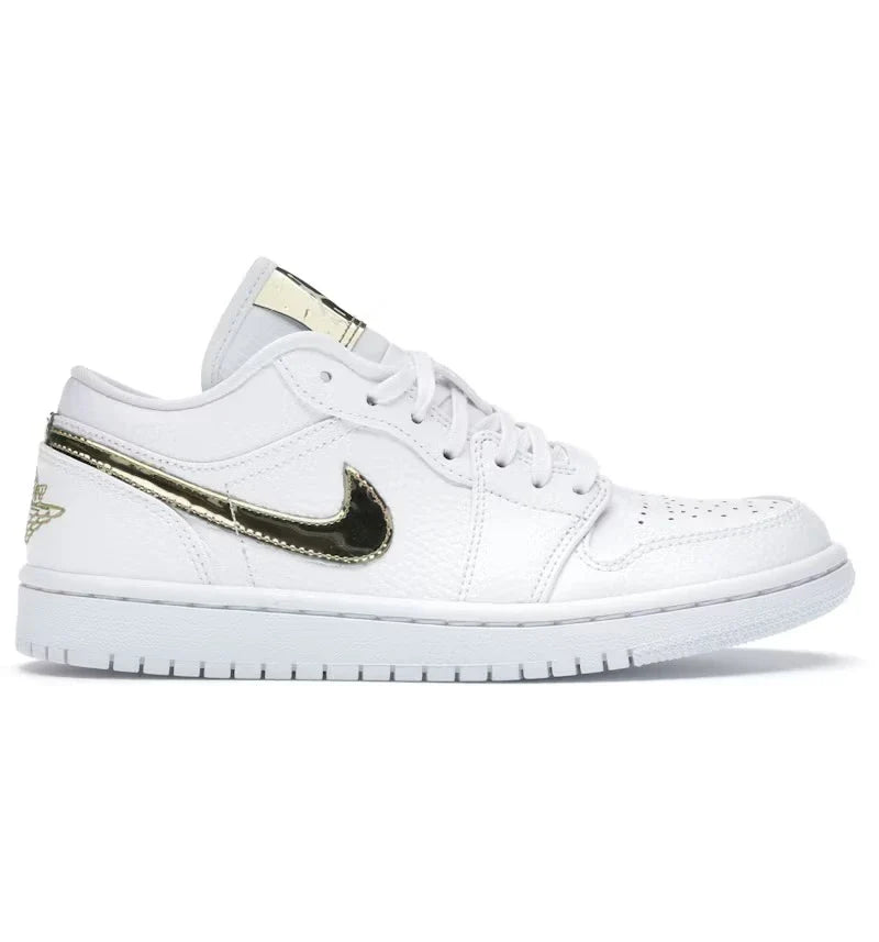 Air Jordan 1 Low White Metallic Gold