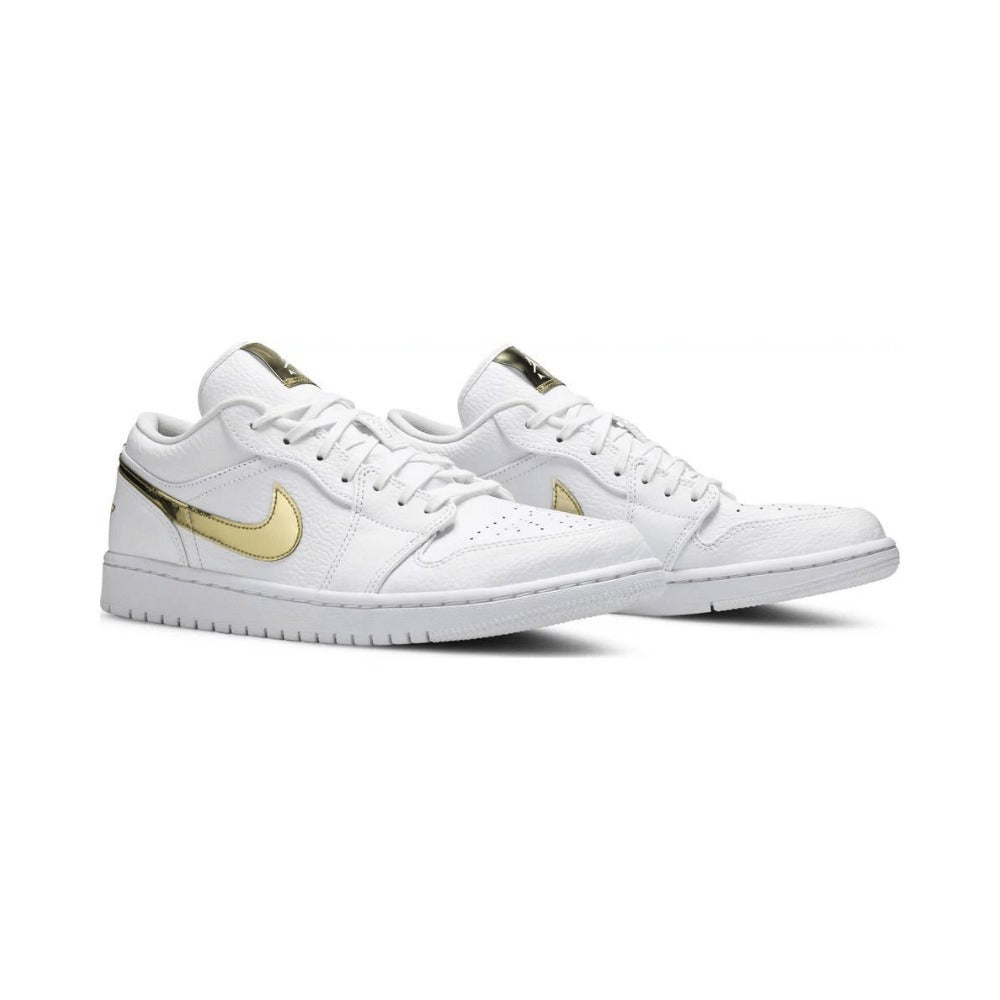 Air Jordan 1 Low White Metallic Gold