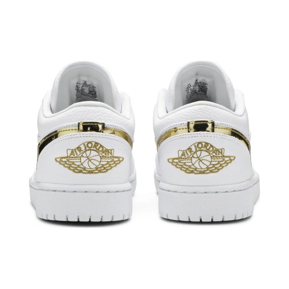 Air Jordan 1 Low White Metallic Gold