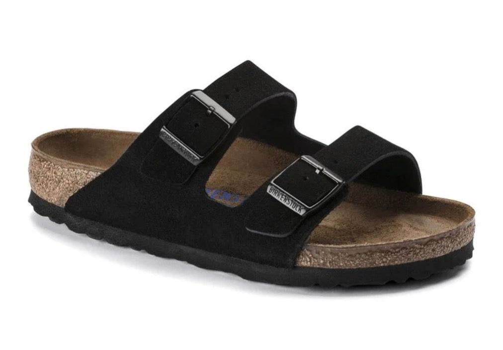 Birkenstock Arizona Soft Footbed Suede Black