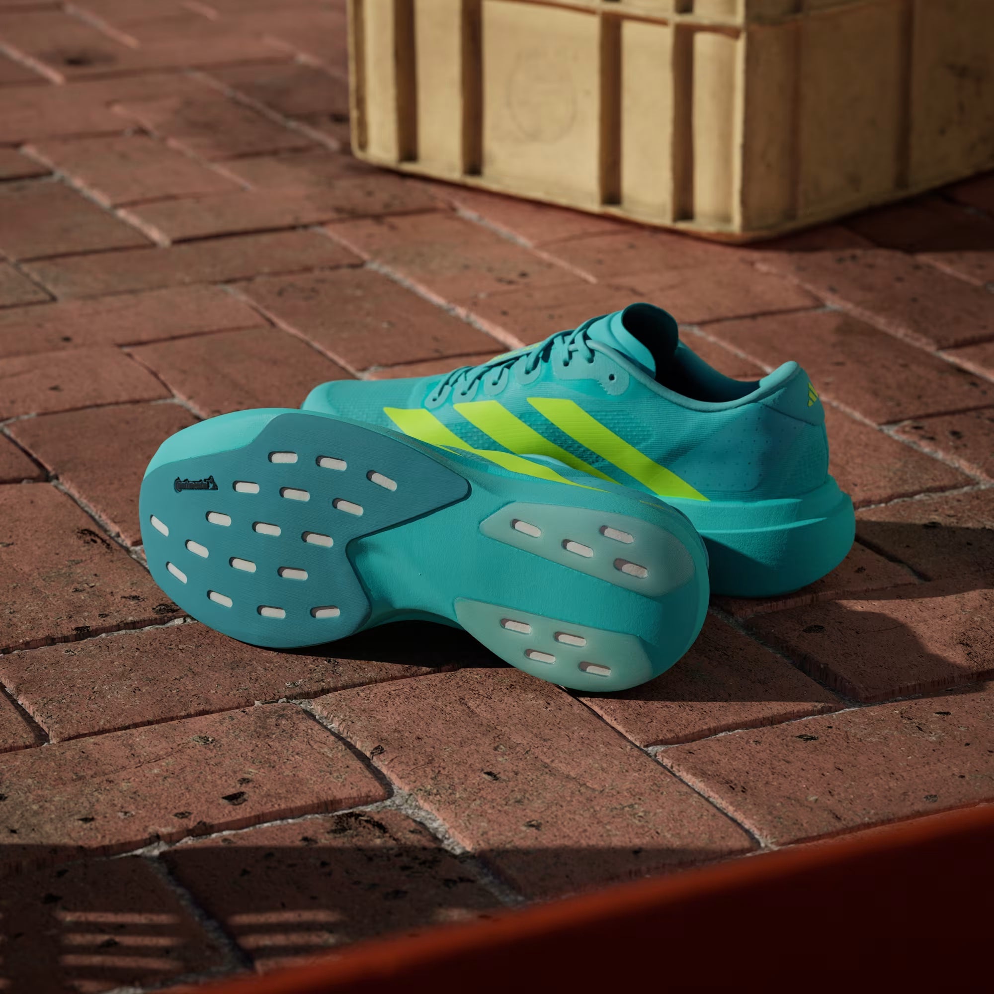 Tênis Adizero Evo SL Flash Aqua Lucid Lemon