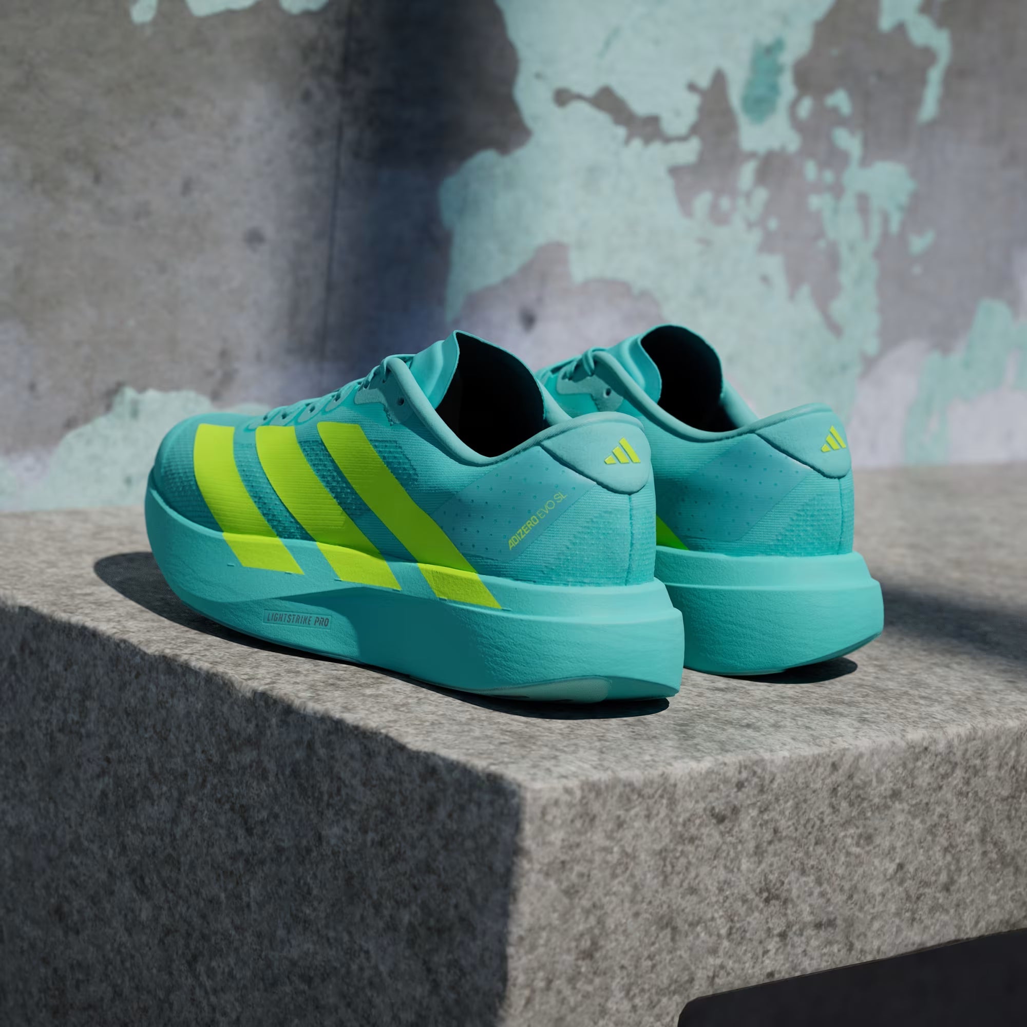 Tênis Adizero Evo SL Flash Aqua Lucid Lemon